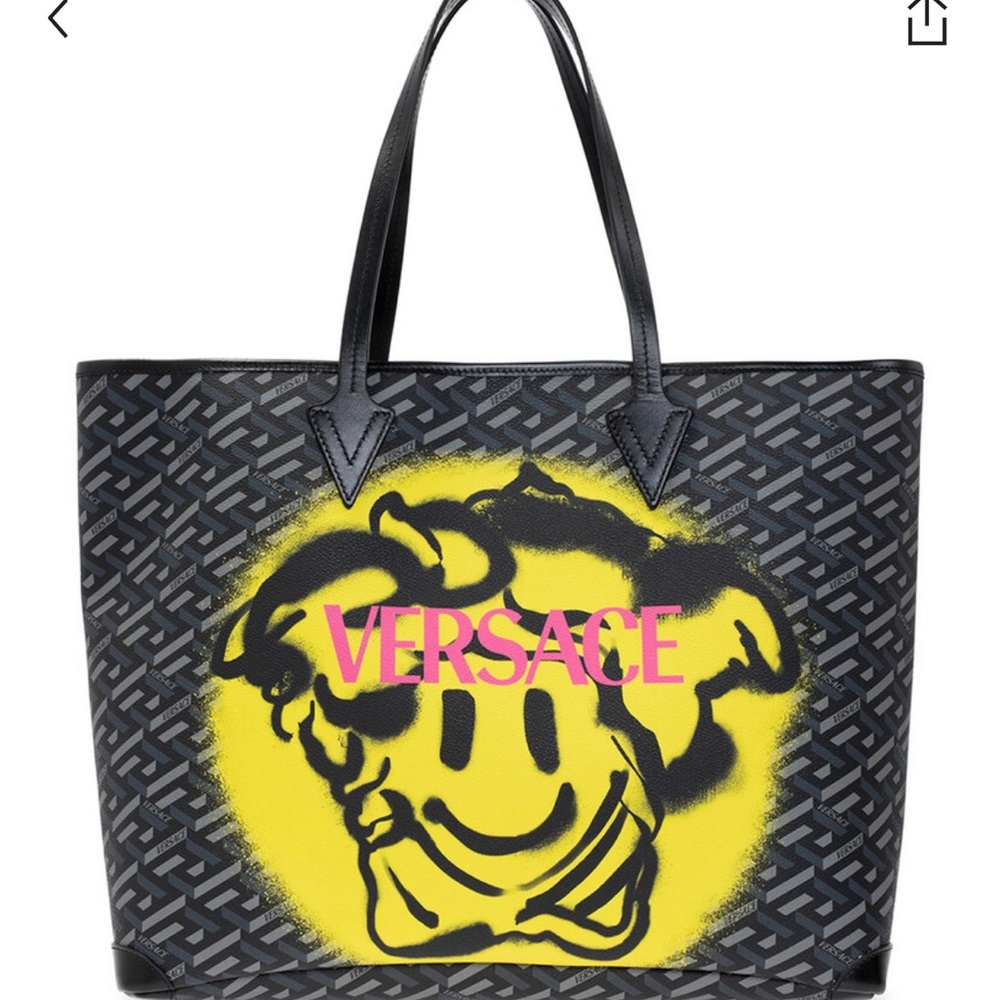Versace Medusa Greca Smiley Tote Shopper